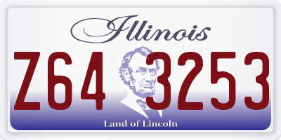 IL license plate Z643253