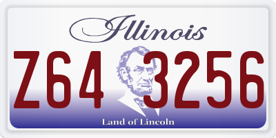 IL license plate Z643256