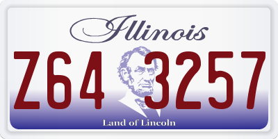 IL license plate Z643257
