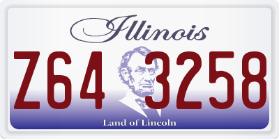 IL license plate Z643258