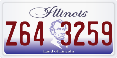 IL license plate Z643259