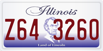 IL license plate Z643260