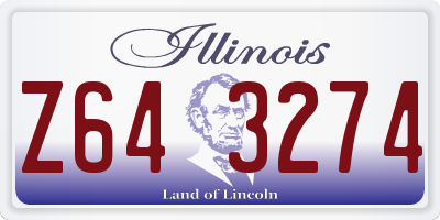 IL license plate Z643274