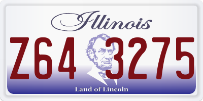 IL license plate Z643275
