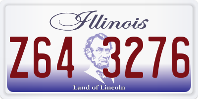 IL license plate Z643276