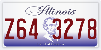 IL license plate Z643278