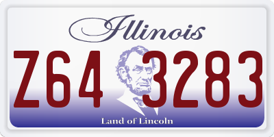 IL license plate Z643283