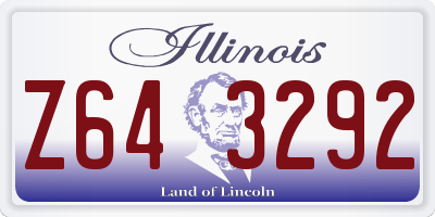 IL license plate Z643292