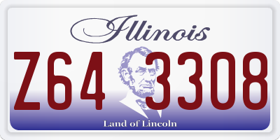 IL license plate Z643308