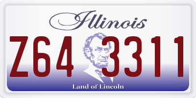 IL license plate Z643311