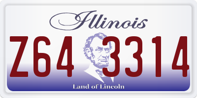 IL license plate Z643314