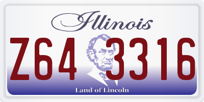 IL license plate Z643316