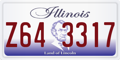 IL license plate Z643317