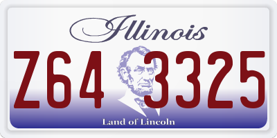 IL license plate Z643325