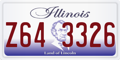 IL license plate Z643326