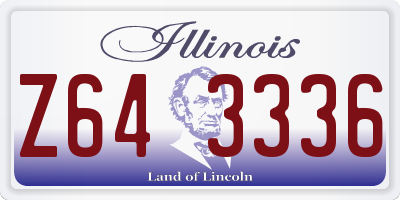 IL license plate Z643336