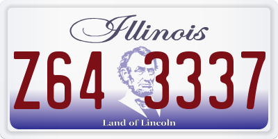 IL license plate Z643337