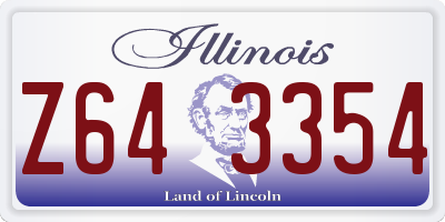 IL license plate Z643354