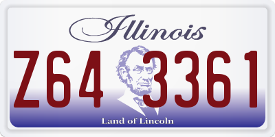 IL license plate Z643361