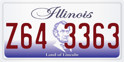 IL license plate Z643363