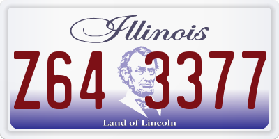 IL license plate Z643377