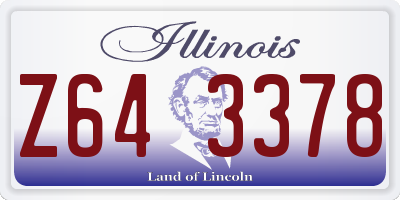 IL license plate Z643378