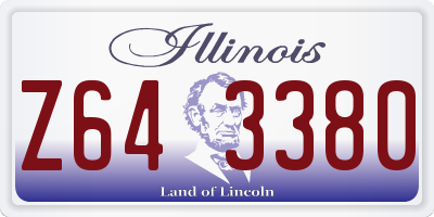 IL license plate Z643380