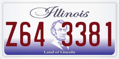 IL license plate Z643381