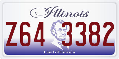 IL license plate Z643382