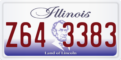 IL license plate Z643383