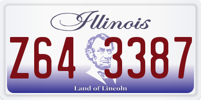 IL license plate Z643387