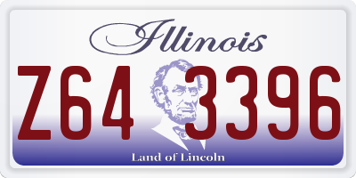 IL license plate Z643396