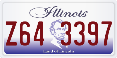 IL license plate Z643397