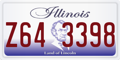 IL license plate Z643398
