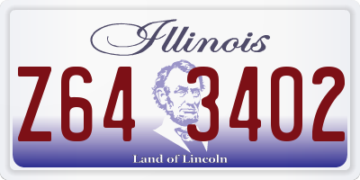IL license plate Z643402