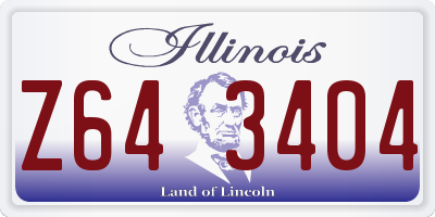 IL license plate Z643404