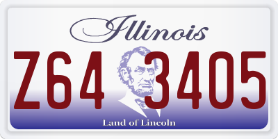IL license plate Z643405