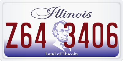 IL license plate Z643406