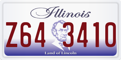 IL license plate Z643410