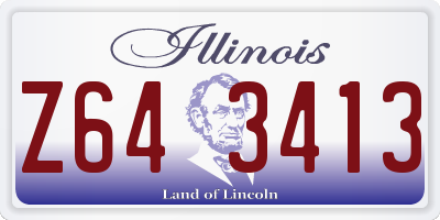 IL license plate Z643413