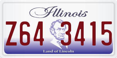 IL license plate Z643415
