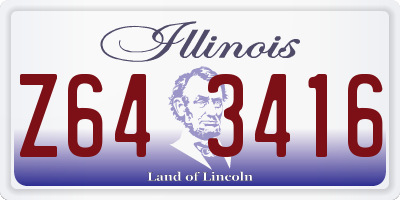 IL license plate Z643416
