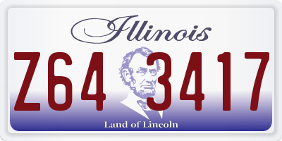 IL license plate Z643417