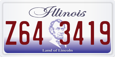 IL license plate Z643419