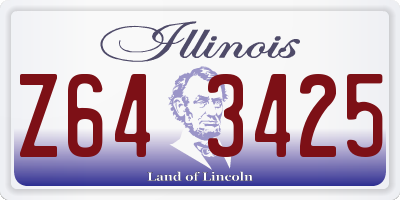 IL license plate Z643425