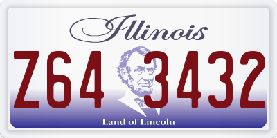 IL license plate Z643432