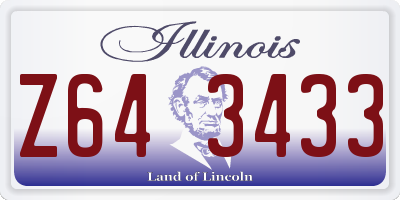 IL license plate Z643433