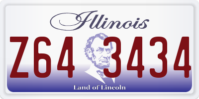 IL license plate Z643434