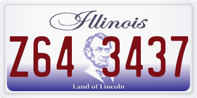 IL license plate Z643437