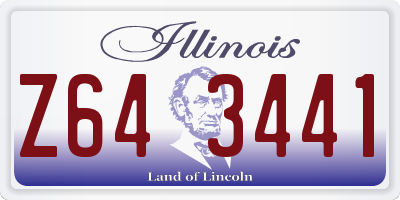 IL license plate Z643441